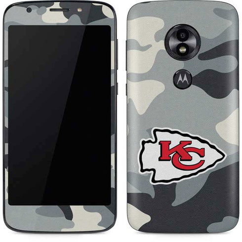 NFL Kansas City Chiefs Camo Moto E5 Play Skin